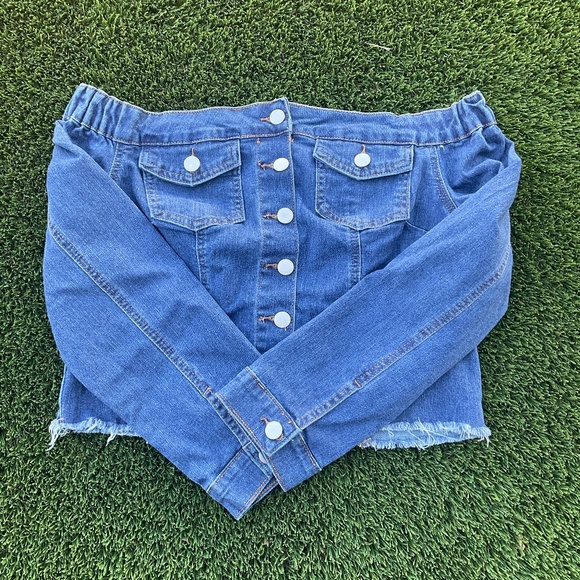 Blue Jean Off Shoulder XL - Picture 1 of 6